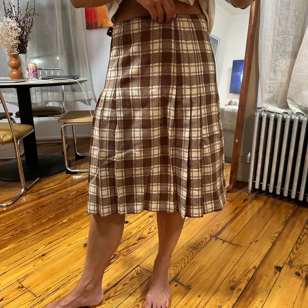 Vintage plaid schoolgirl skirt bought in Mexico City
